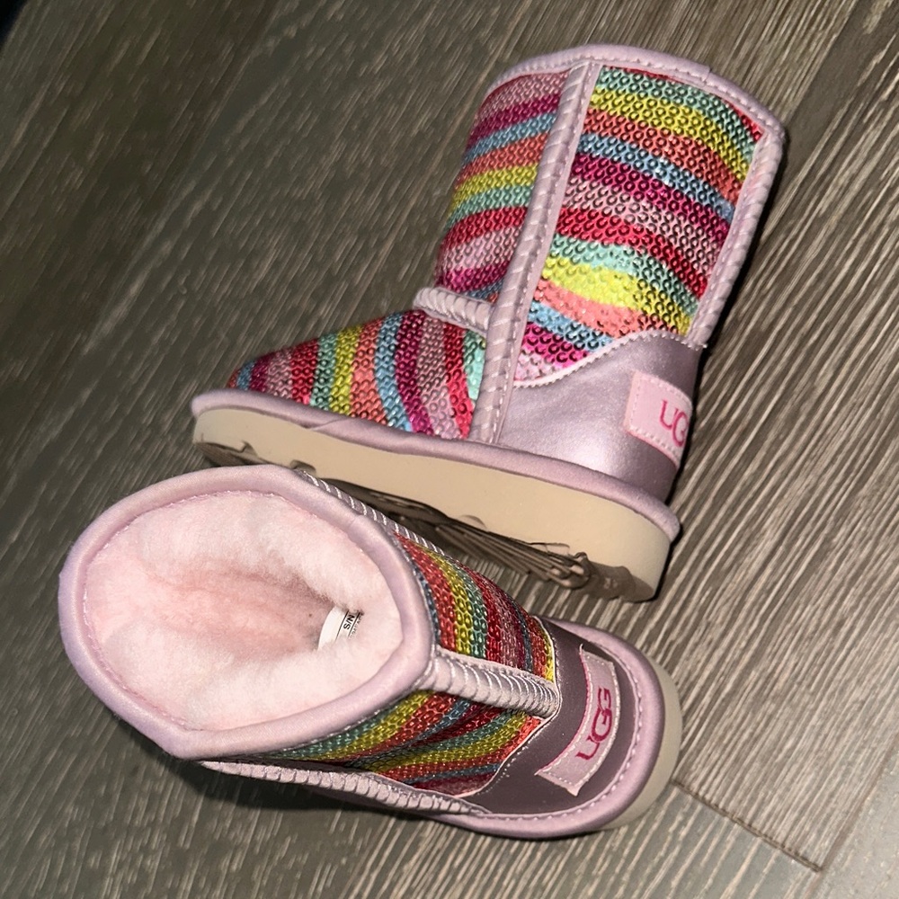 UGG Kids Multicolor Sequin Boots